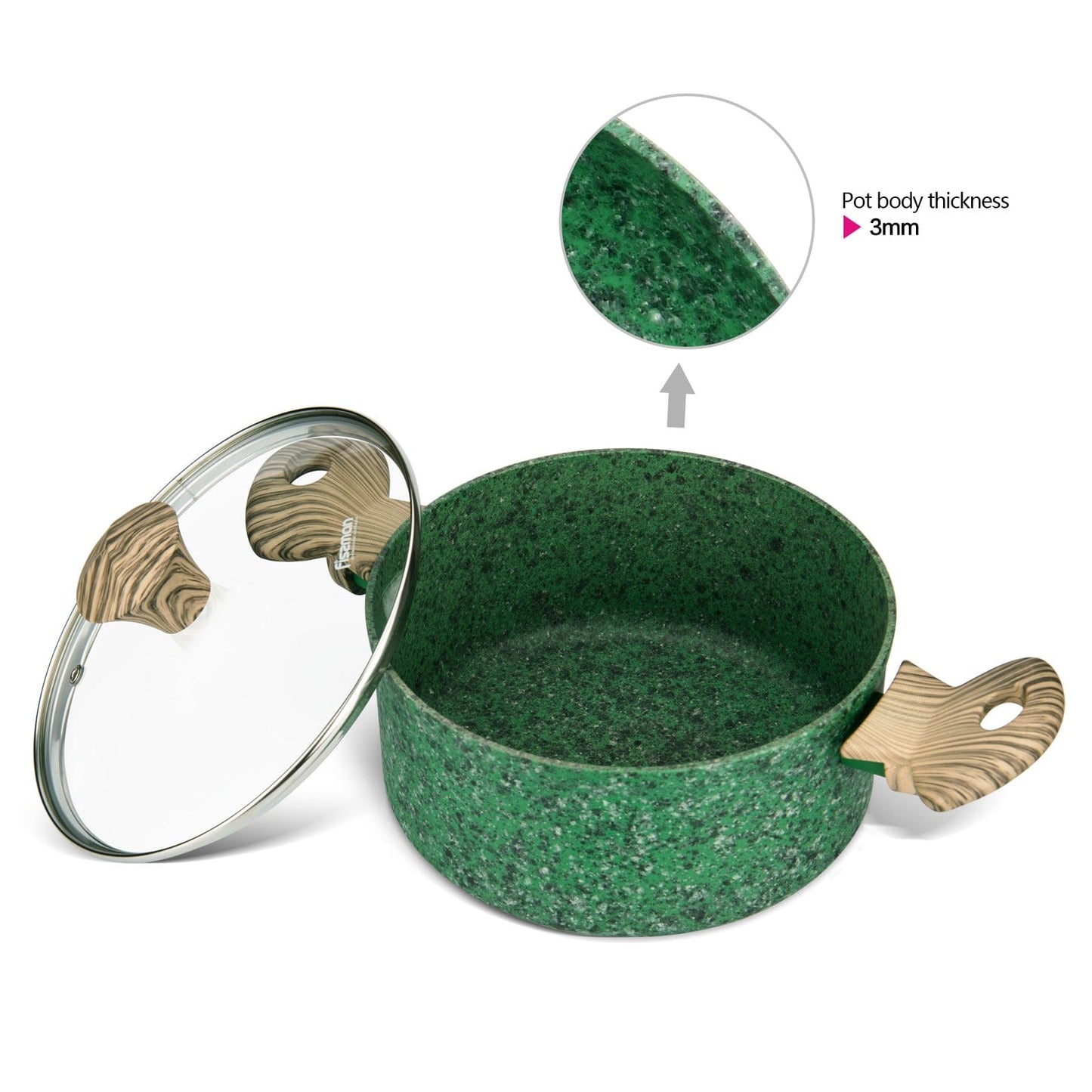 Fissman Home & Kitchen Malachite Stockpot 20cm