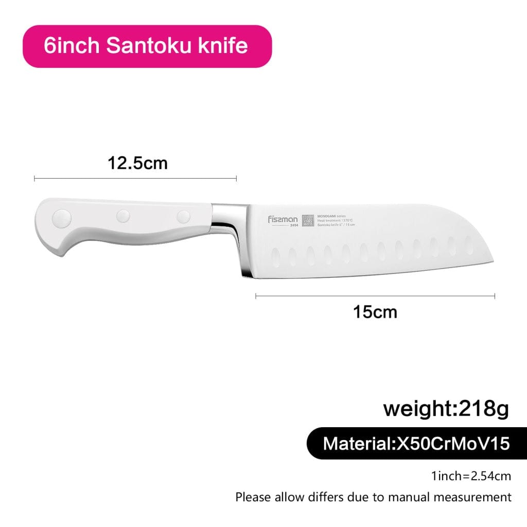 Fissman Home & Kitchen Monogami 6" Santoku Knife