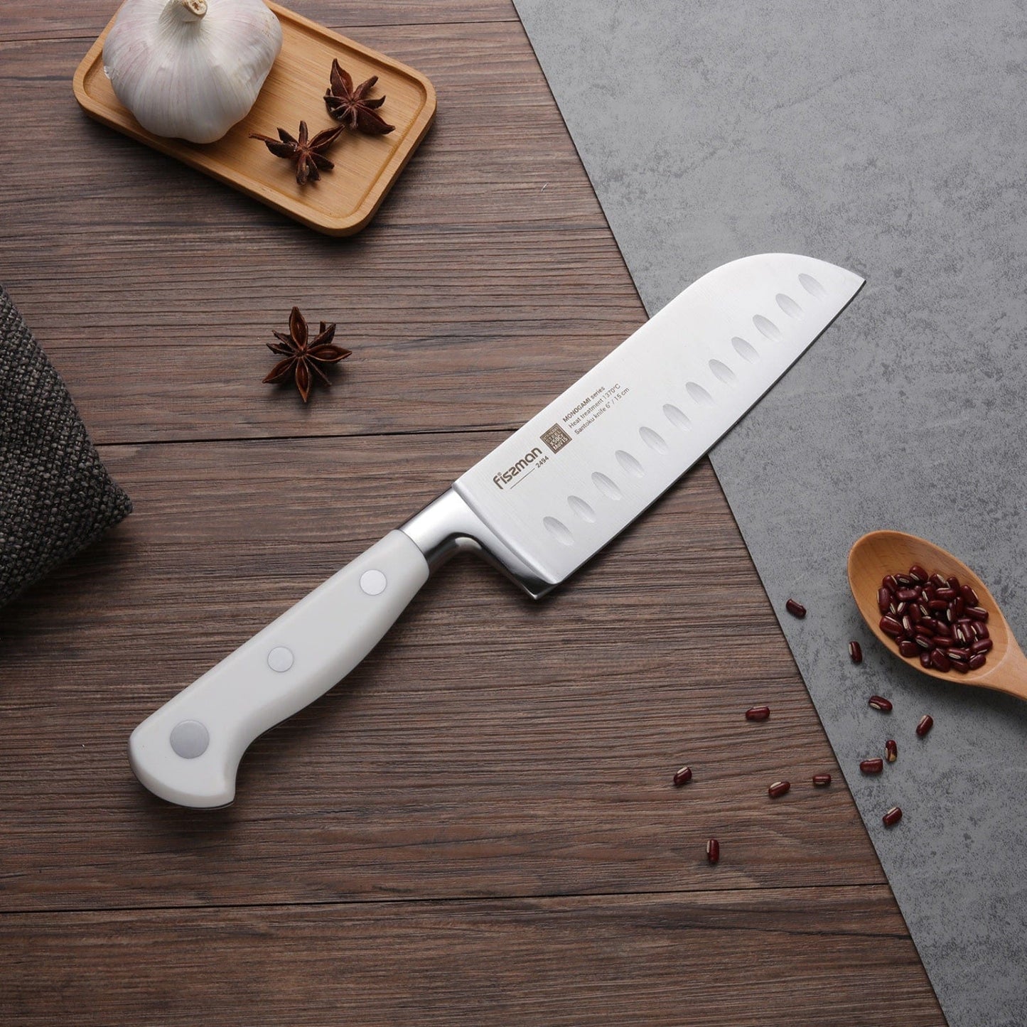 Fissman Home & Kitchen Monogami 6" Santoku Knife