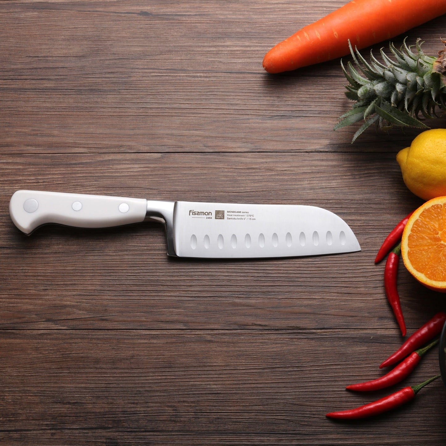 Fissman Home & Kitchen Monogami 6" Santoku Knife