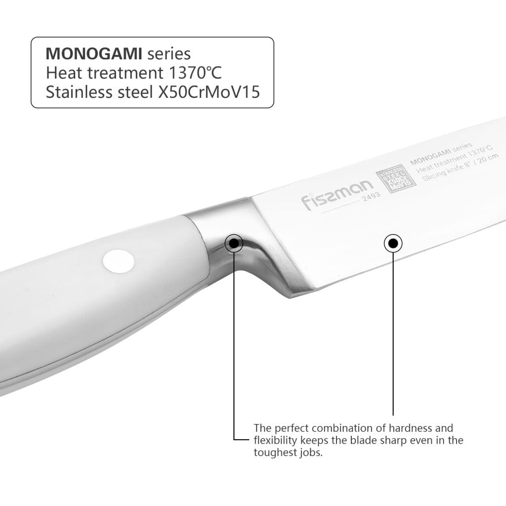 Fissman Home & Kitchen Monogami 8" Slicing Knife