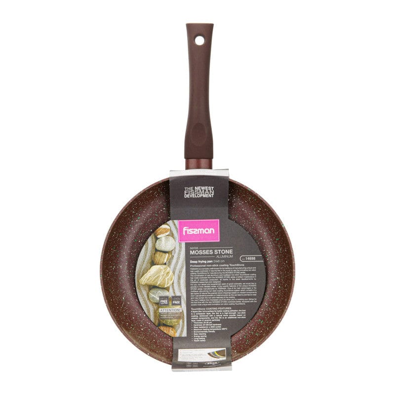 Fissman Home & Kitchen Mosses Stone Deep Frying Pan 24cm