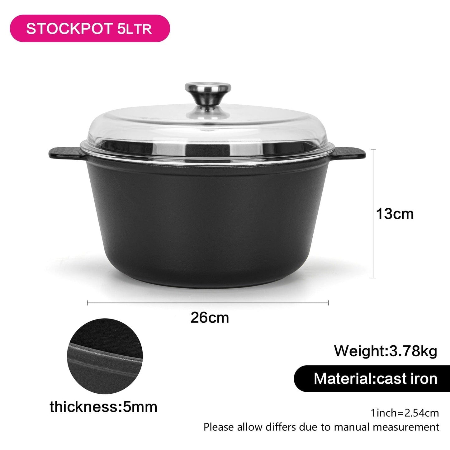 Fissman Home & Kitchen Nomada StockPot 26cm