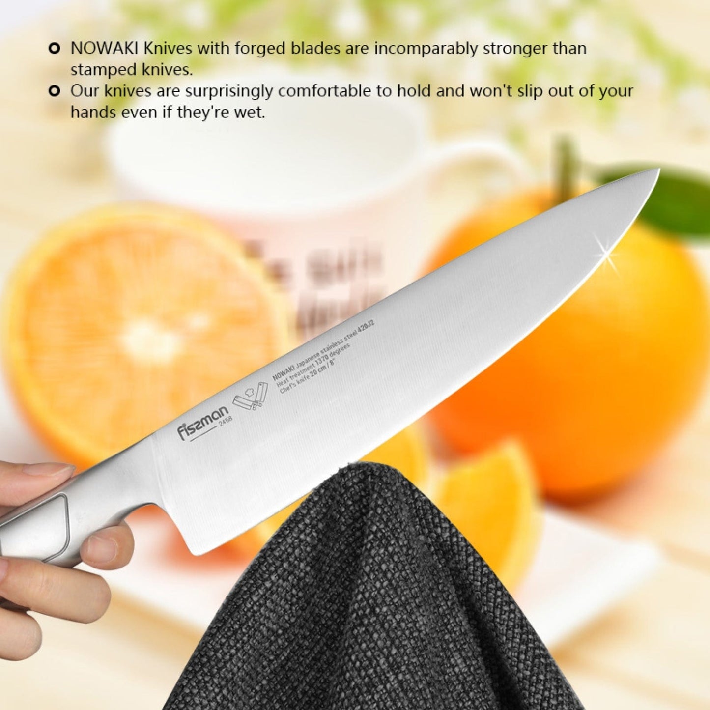 Fissman Home & Kitchen Nowaki 8" Chef Knife