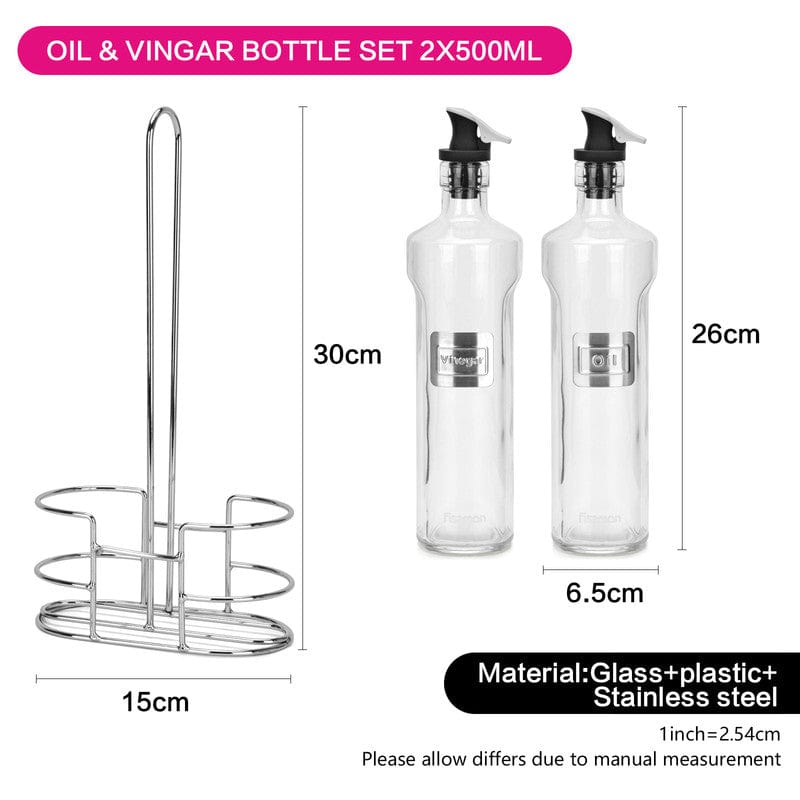 Fissman Home & Kitchen Oil and Vinegar Bottle Set