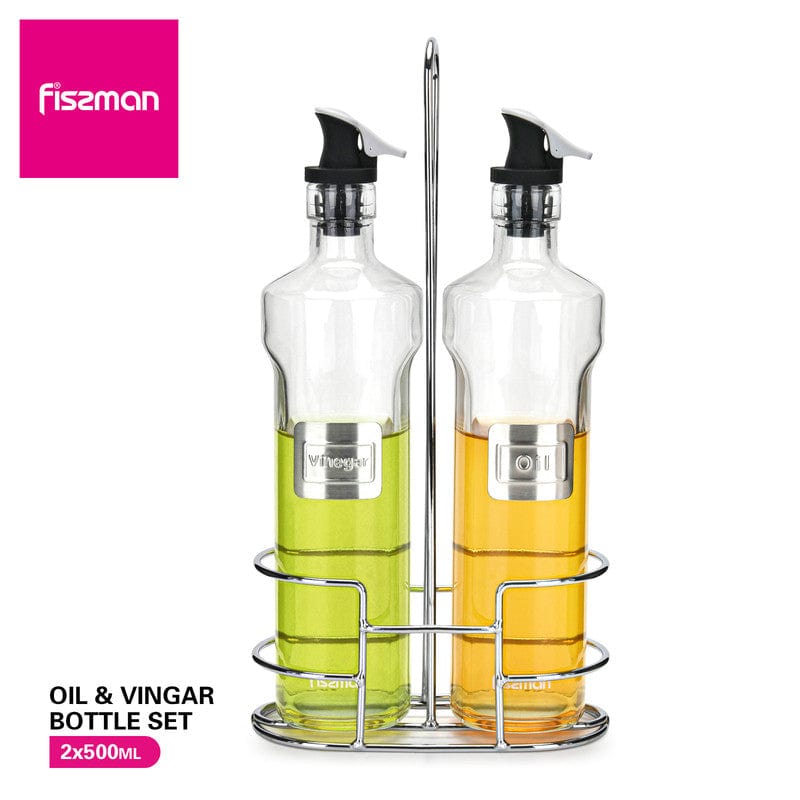 Fissman Home & Kitchen Oil and Vinegar Bottle Set