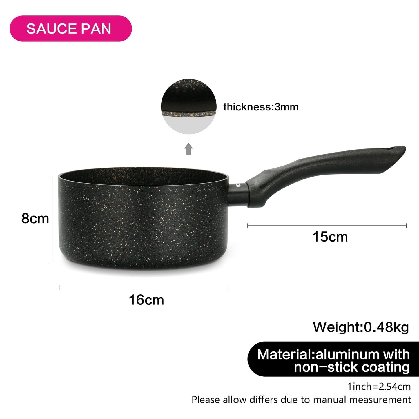 Fissman Home & Kitchen Promo Sauce Pan 16cm