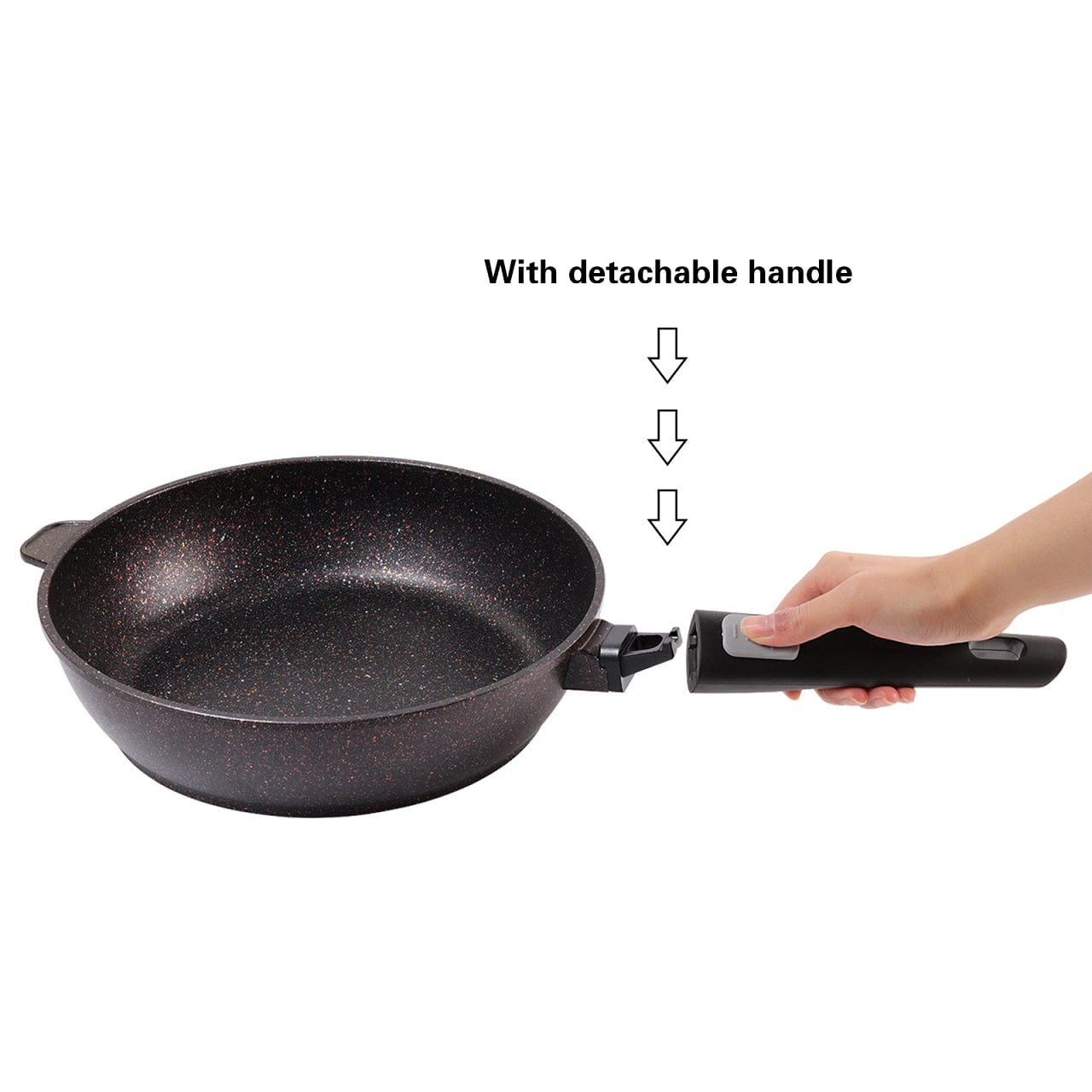 Fissman Home & Kitchen Rebusto Deep Frying Pan 24cm