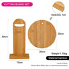 Fissman Home & Kitchen Round Bamboo Cutting Board Set 20cm