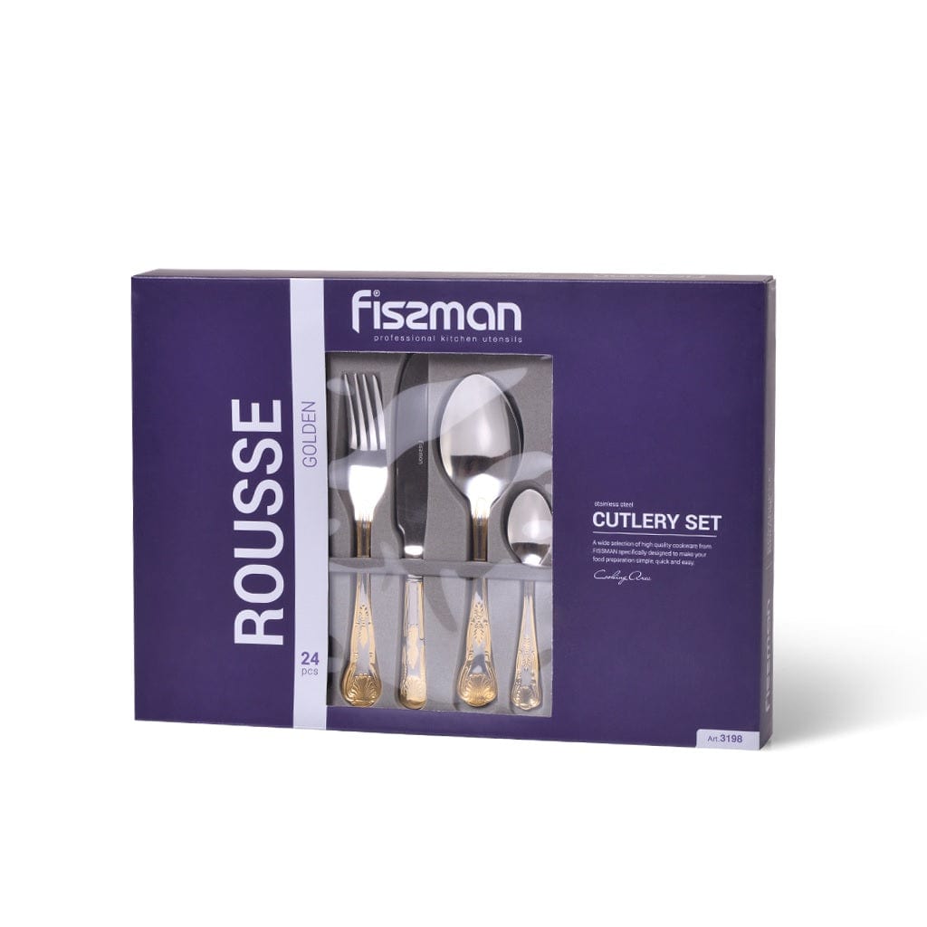 Fissman Home & Kitchen Rousse Golden Cutlery Set