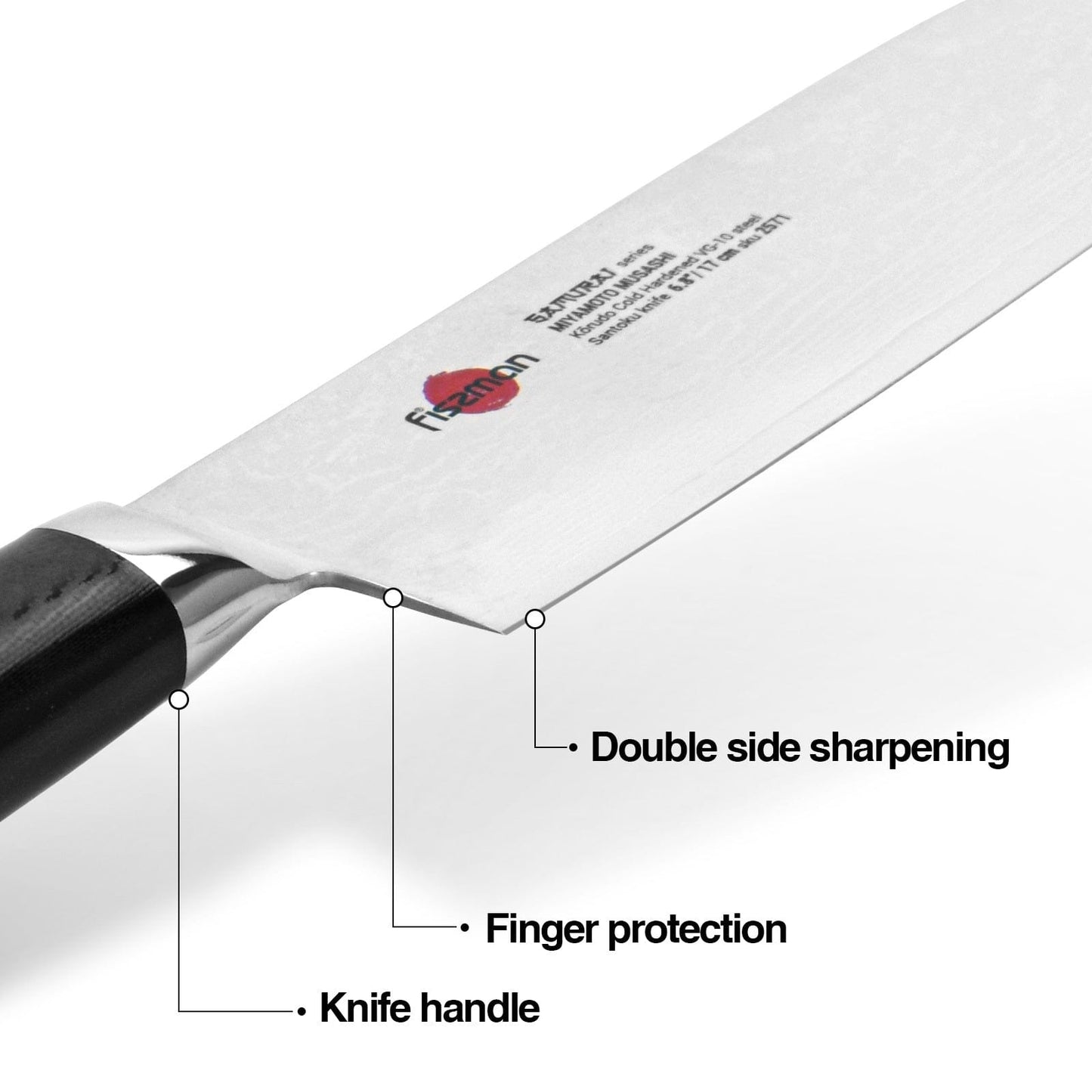 Fissman Home & Kitchen Samurai Musashi 6.8" Santoku Knife