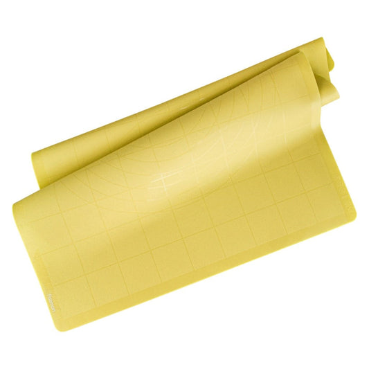 Fissman Home & Kitchen Silicone Baking and Kneading Mat Yellow 54cm