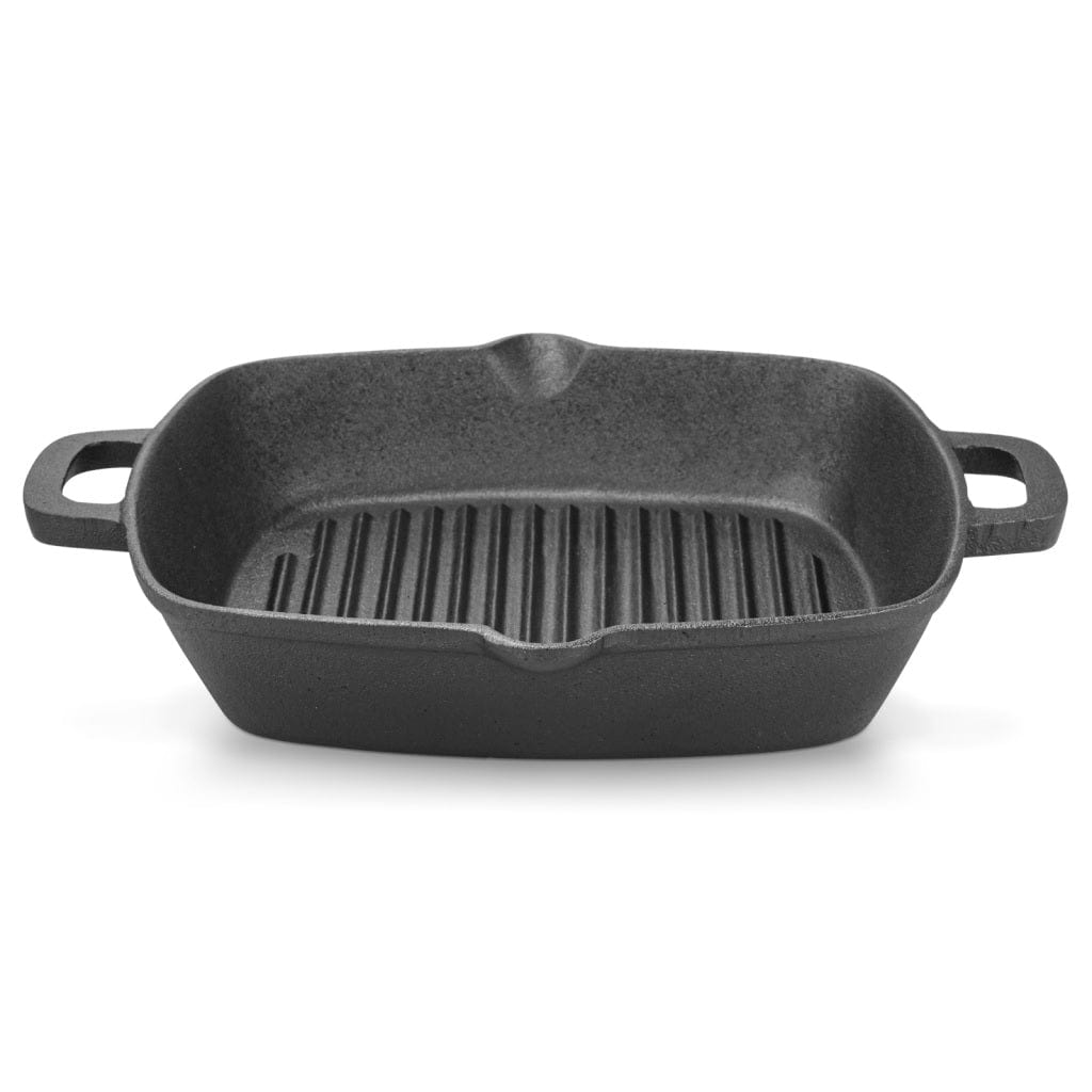 Fissman Home & Kitchen Square Grill Pan Cast Iron Black