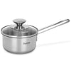 Fissman Home & Kitchen Stainless Steel Saucepan with Glass Lid 12cm - Silver