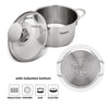 Fissman Home & Kitchen Stainless Steel Saucepot with Glass Lid 14cm