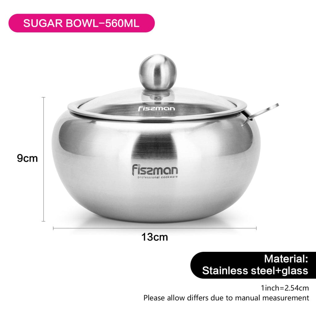 Fissman Home & Kitchen Sugar Bowl 560ml