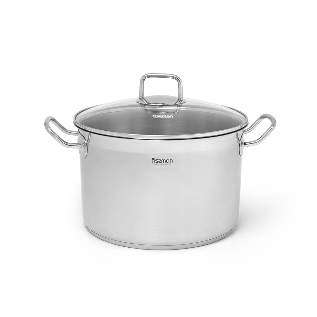 Fissman Home & Kitchen Tahara StockPot 24cm With Glass Lid