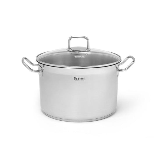 Fissman Home & Kitchen Tahara StockPot 24cm With Glass Lid