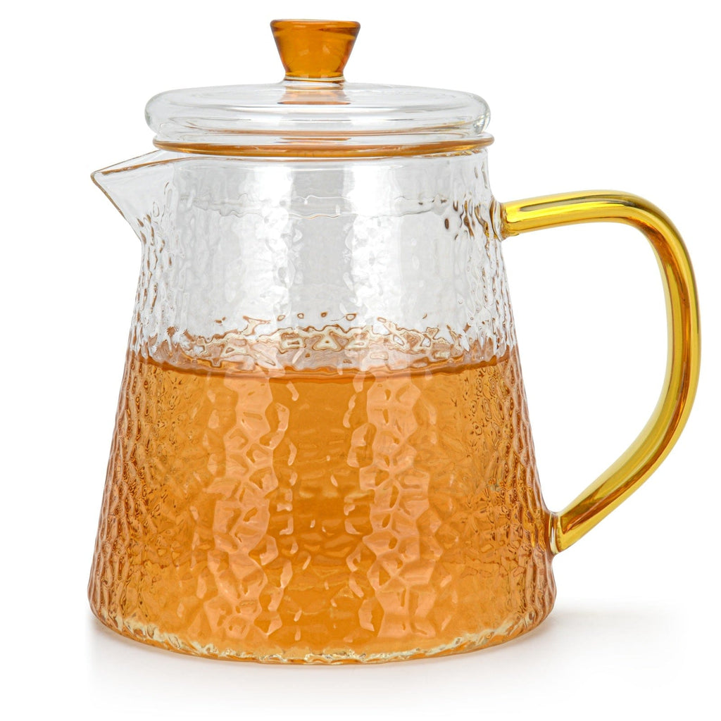 Fissman Home & Kitchen Tea Pot 600ml With Glass Filter (Borosilicate Glass)