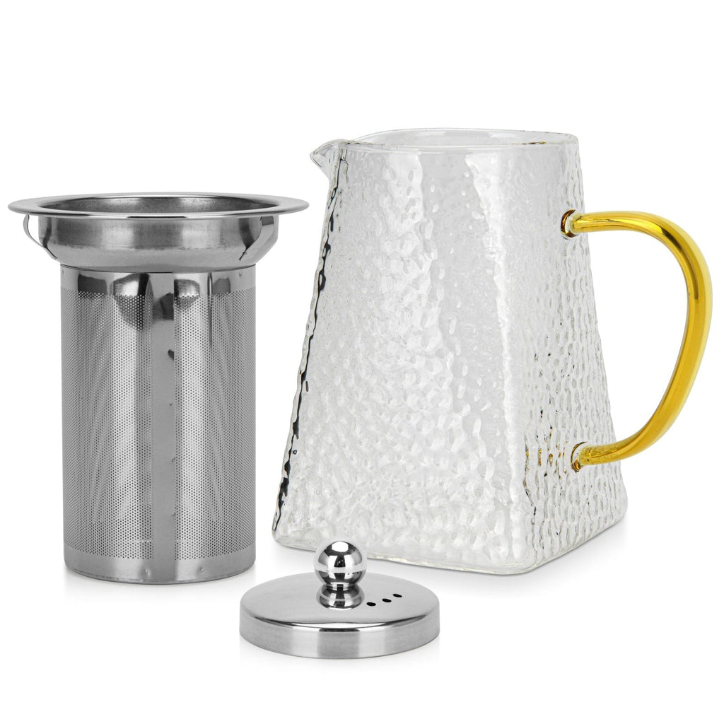 Fissman Home & Kitchen Tea Pot With Stainless Steel Filter (Borosilicate Glass) 700ml