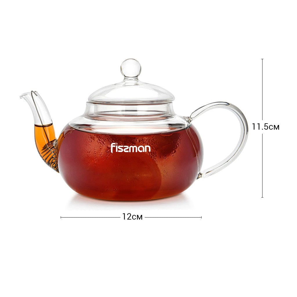Fissman Home & Kitchen Tea Pot With Steel Infuser 600ml