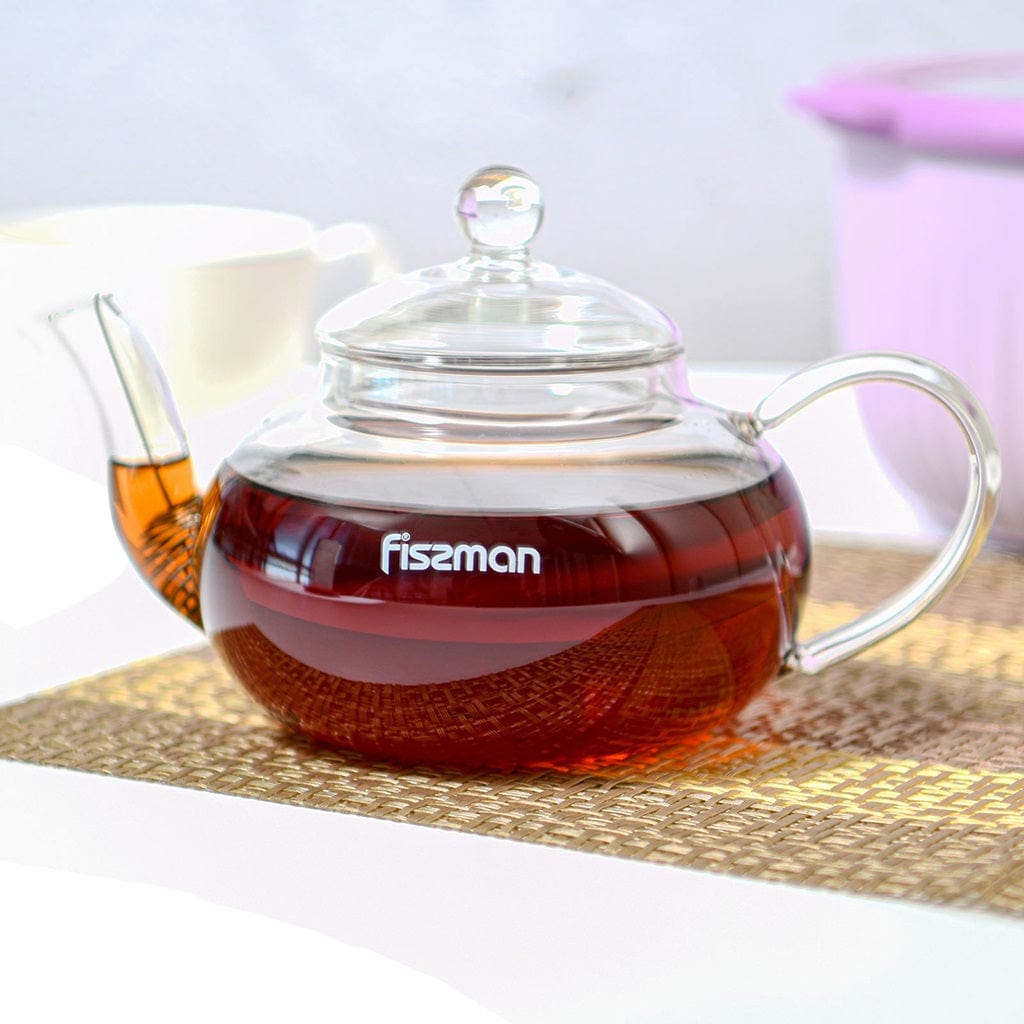 Fissman Home & Kitchen Tea Pot With Steel Infuser 600ml