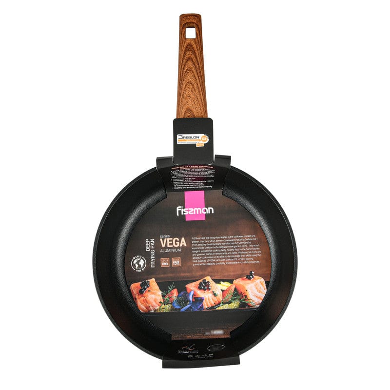 Fissman Home & Kitchen Vega Aluminum Deep Frying Pan 28cm