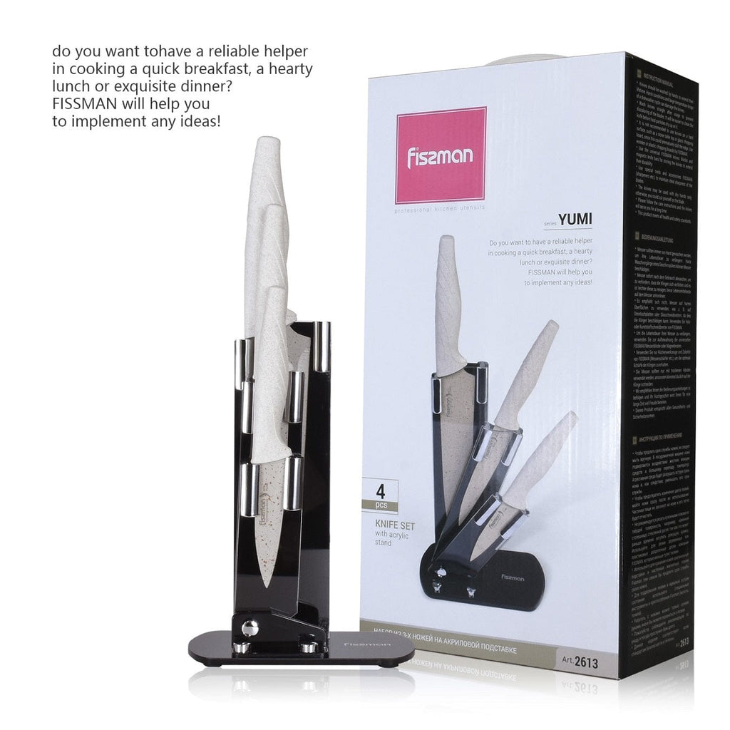 Fissman Home & Kitchen Yumi Knife Set with Acrylic Stand