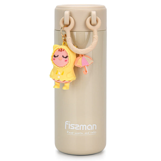 Fissman Outdoor Double Wall Vacuum Flask 380ml - Beige