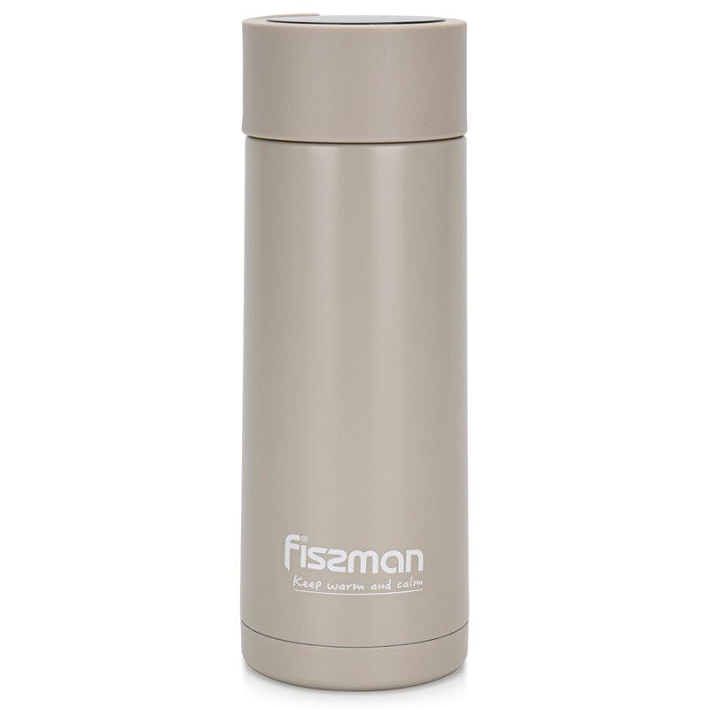 Fissman Outdoor Double Wall Vacuum Flask 390ml - Beige