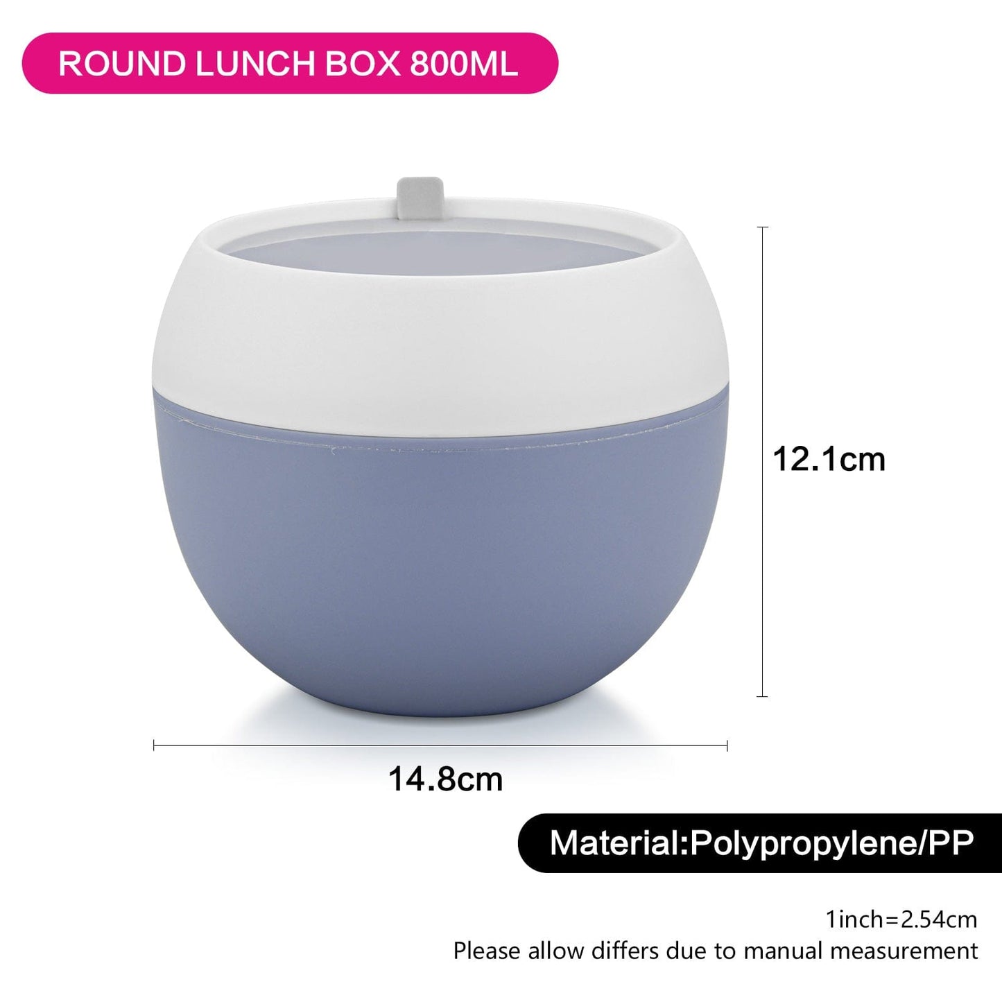 Fissman Outdoor Round Lunch Box 800ml