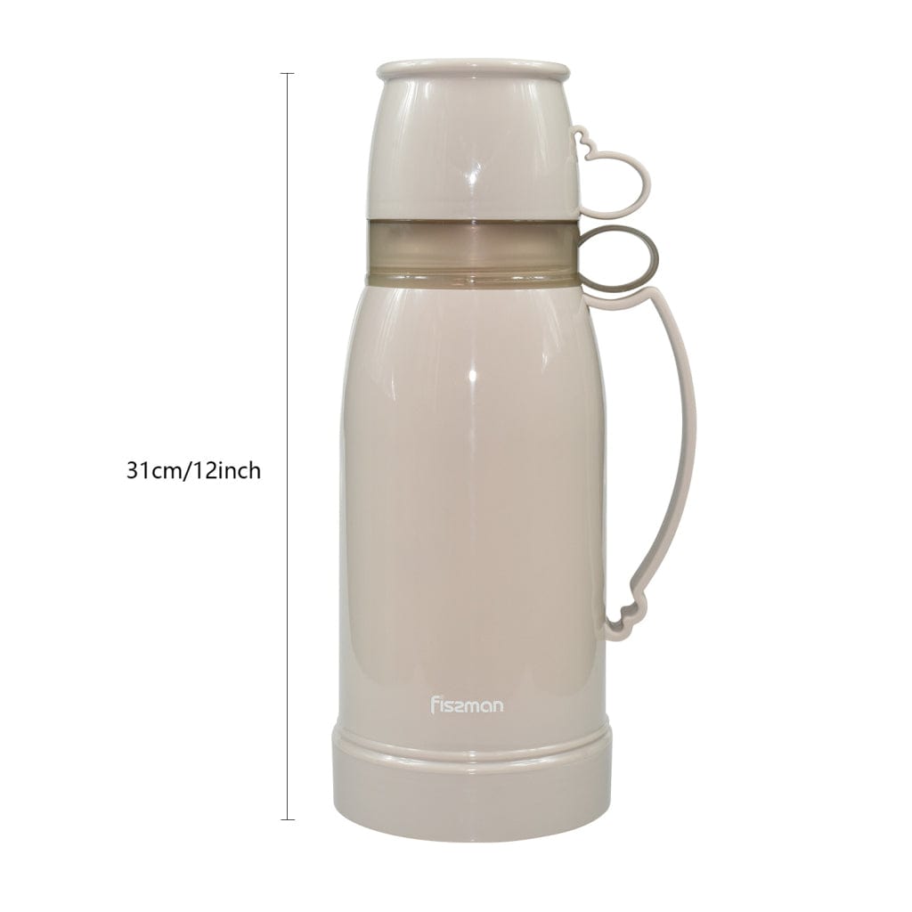 Fissman Outdoor Vacuum Bottle 1000 ml - Cream