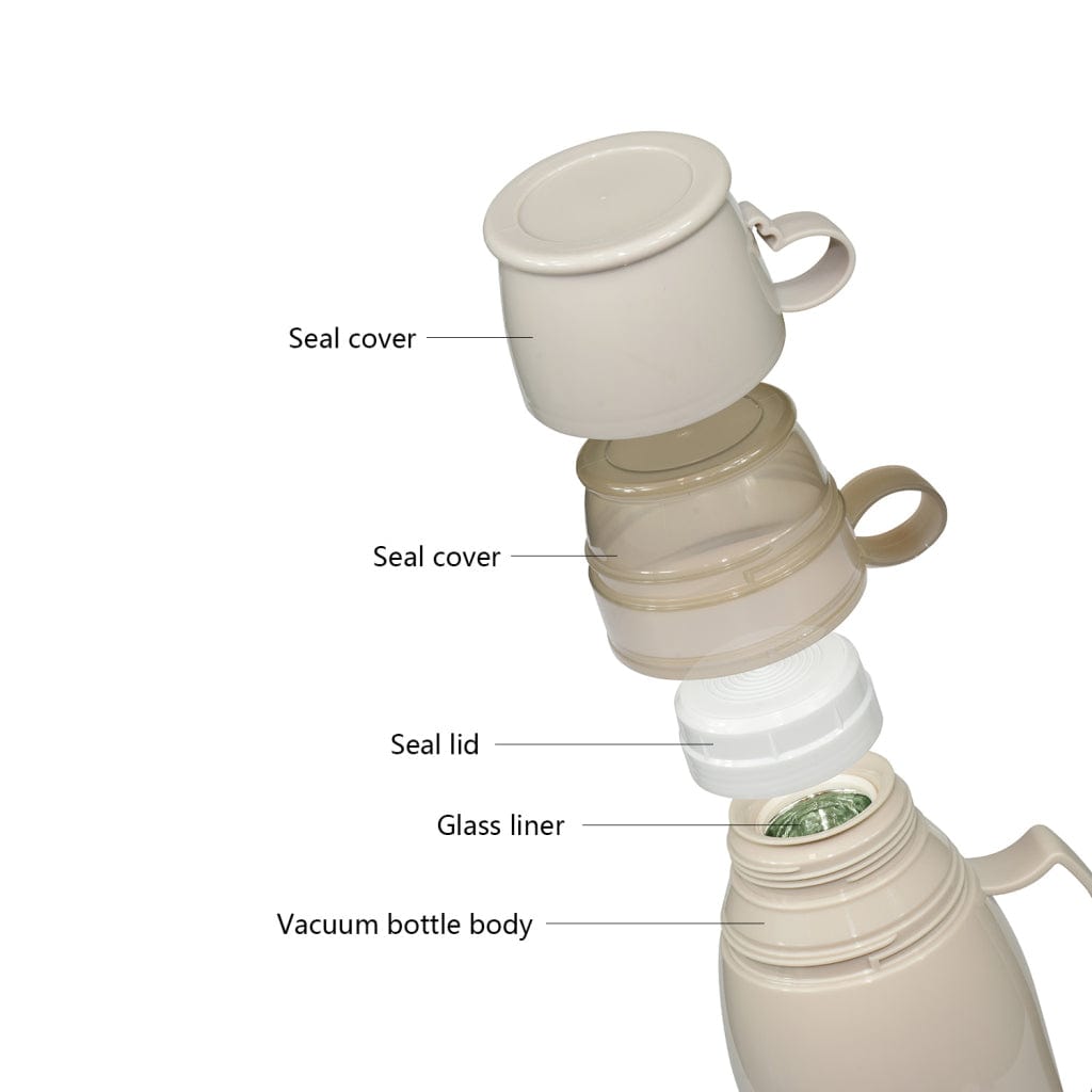 Fissman Outdoor Vacuum Bottle 1000 ml - Cream