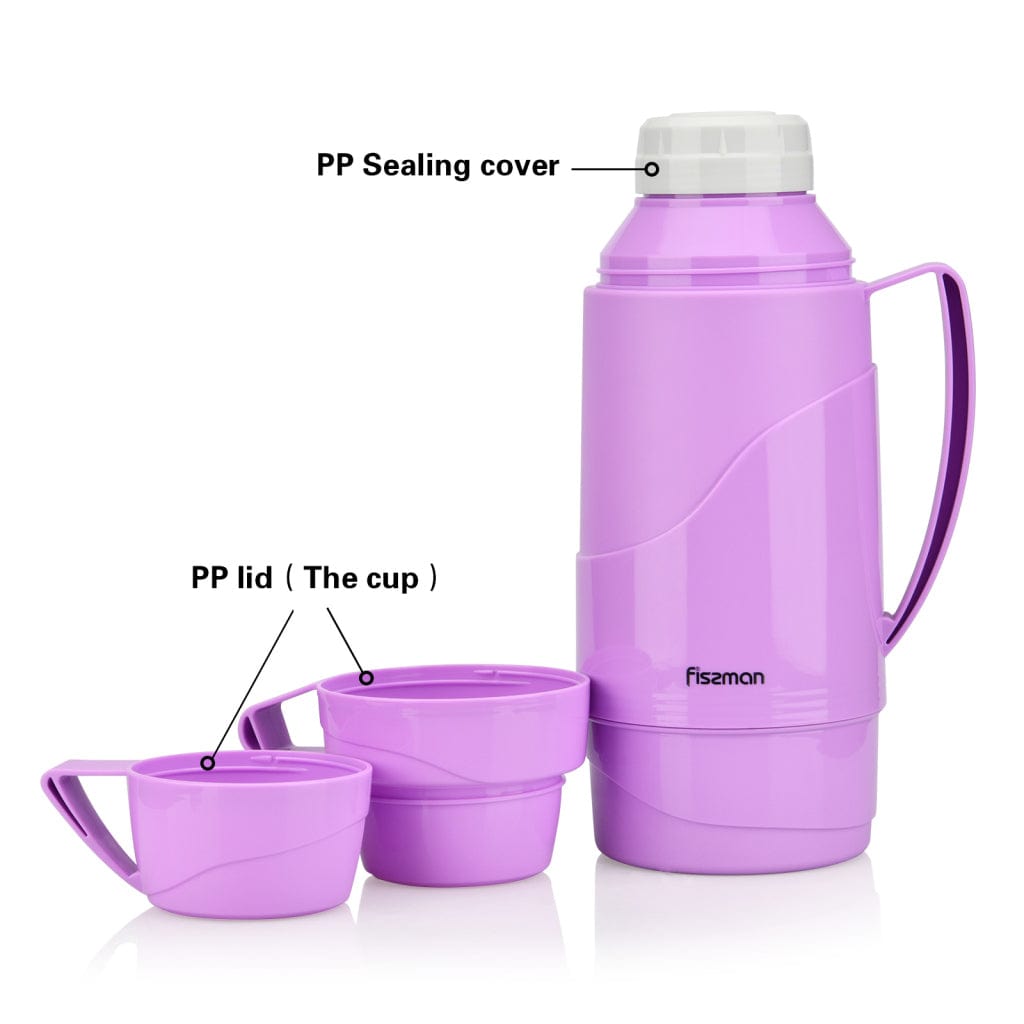 Fissman Outdoor Vacuum Bottle 1000 ml - Purple