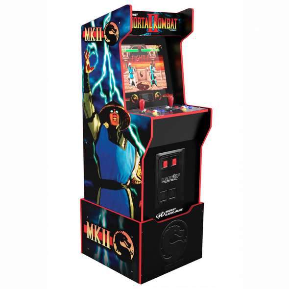 flitit Arcade1Up Midway Legacy with Lit Marquee and Riser bundle
