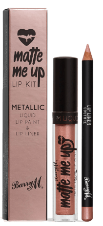 Barry M Cosmetics Matte Me Up Metallic Lip Kit (Various Shades)