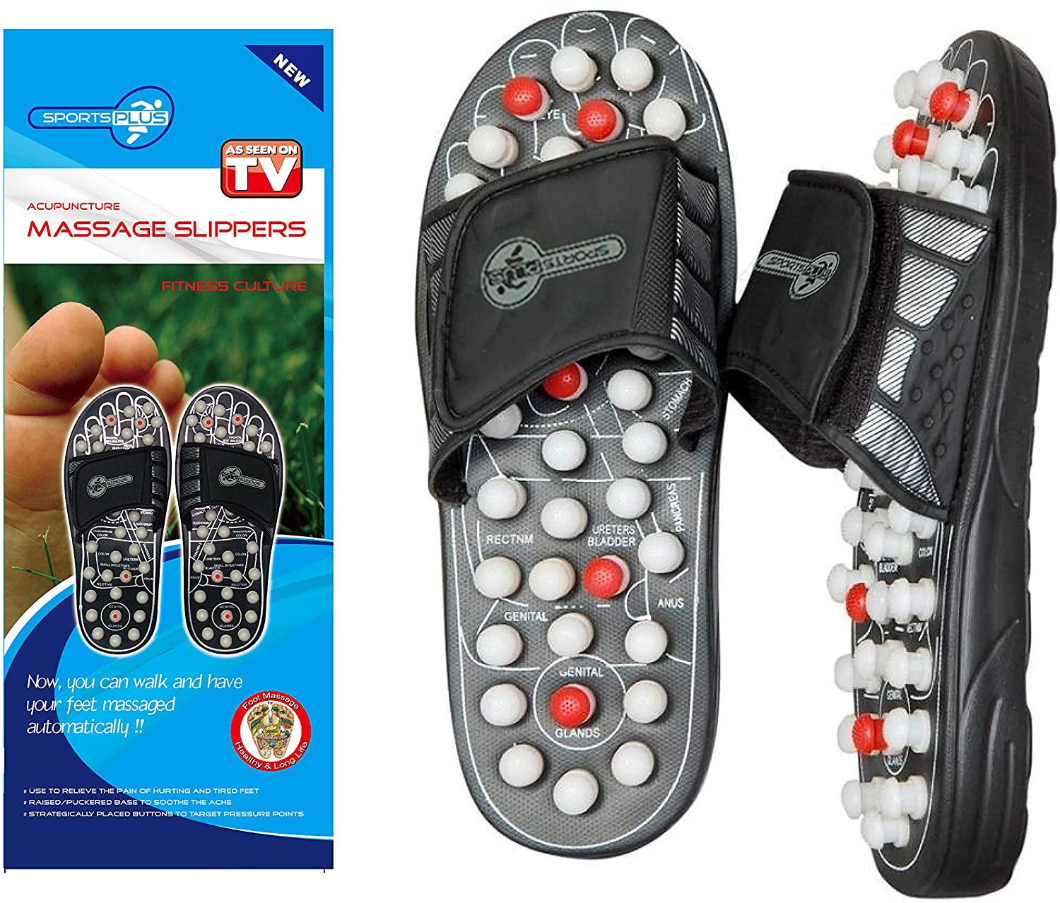 Flitit Beauty Sport Plus Massage Slippers Large