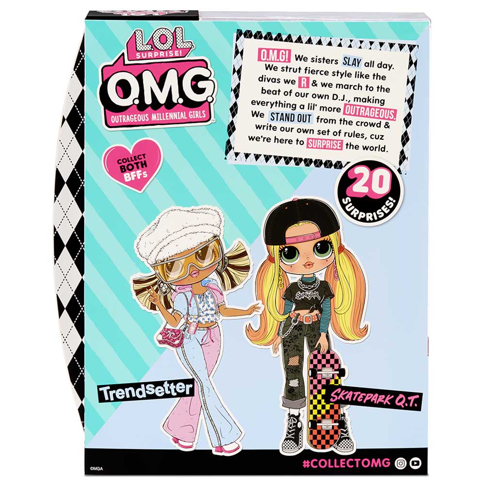 flitit L.O.L. Surprise! OMG Trendsetter Doll Playset W/ 20 Surprise