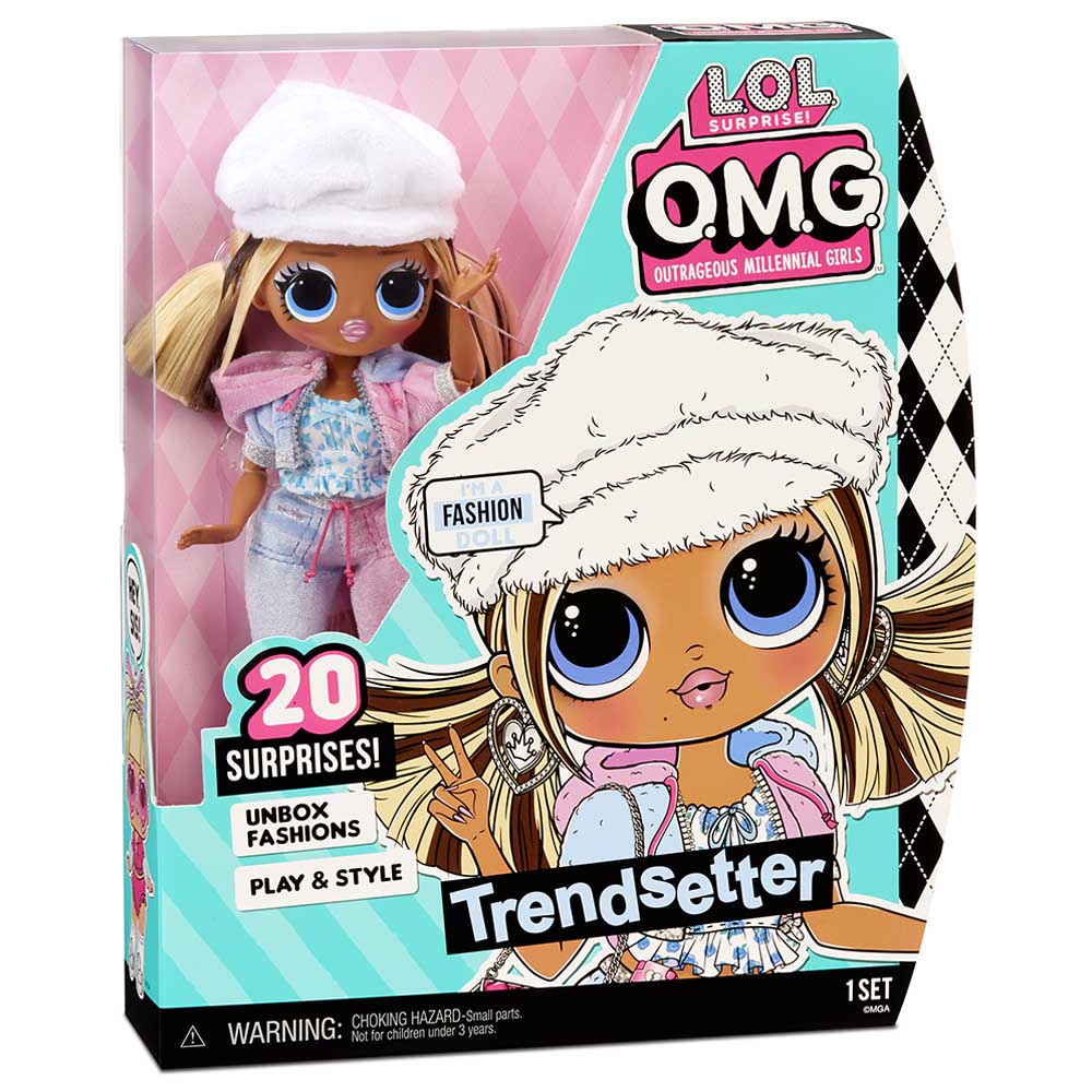flitit L.O.L. Surprise! OMG Trendsetter Doll Playset W/ 20 Surprise