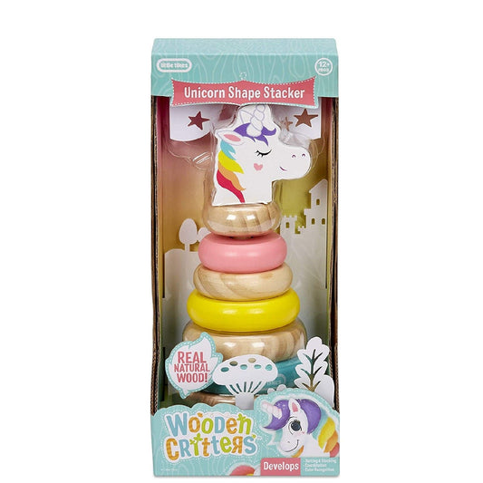 flitit Little Tikes Wooden Critters Shape Stacker Unicorn