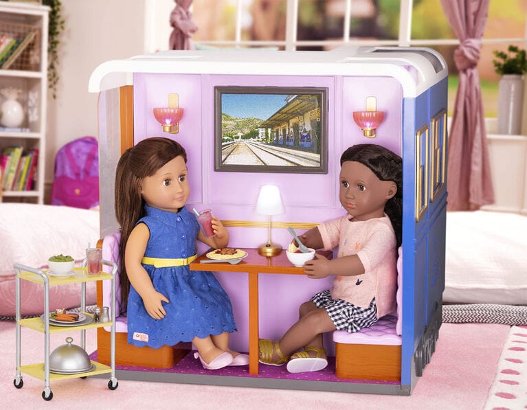flitit Our Generation, OG Express, Train Cabin Playset for 18-inch Dolls