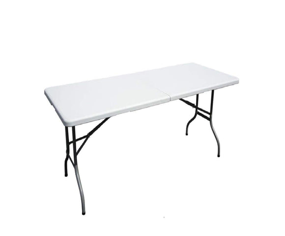 Flitit Outdoor Plastic Folding Picnic Table With Metal Legs Large