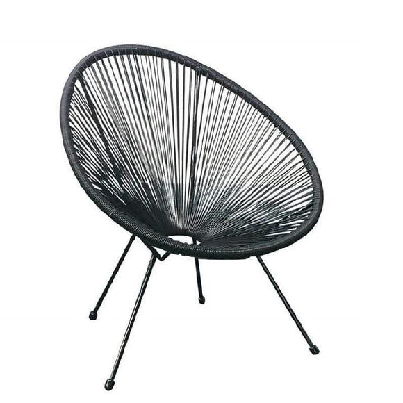 flitit Outdoor Steel String Bistro Chair Grey