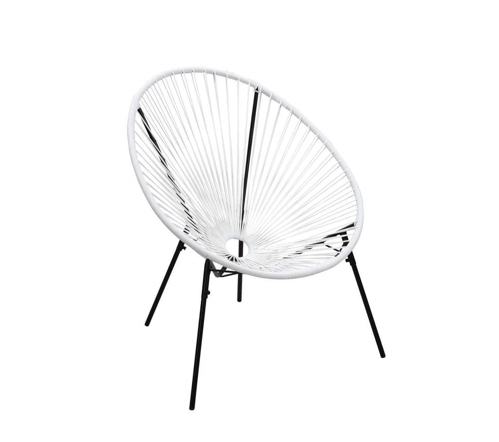 flitit Outdoor Steel String Bistro Chair White