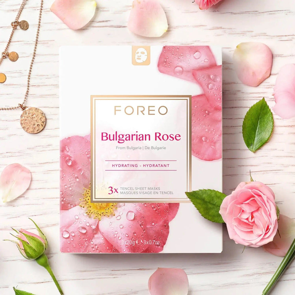 FOREO Beauty FOREO Bulgarian Rose Moisture-Boosting Sheet Face Mask (3 Pack)