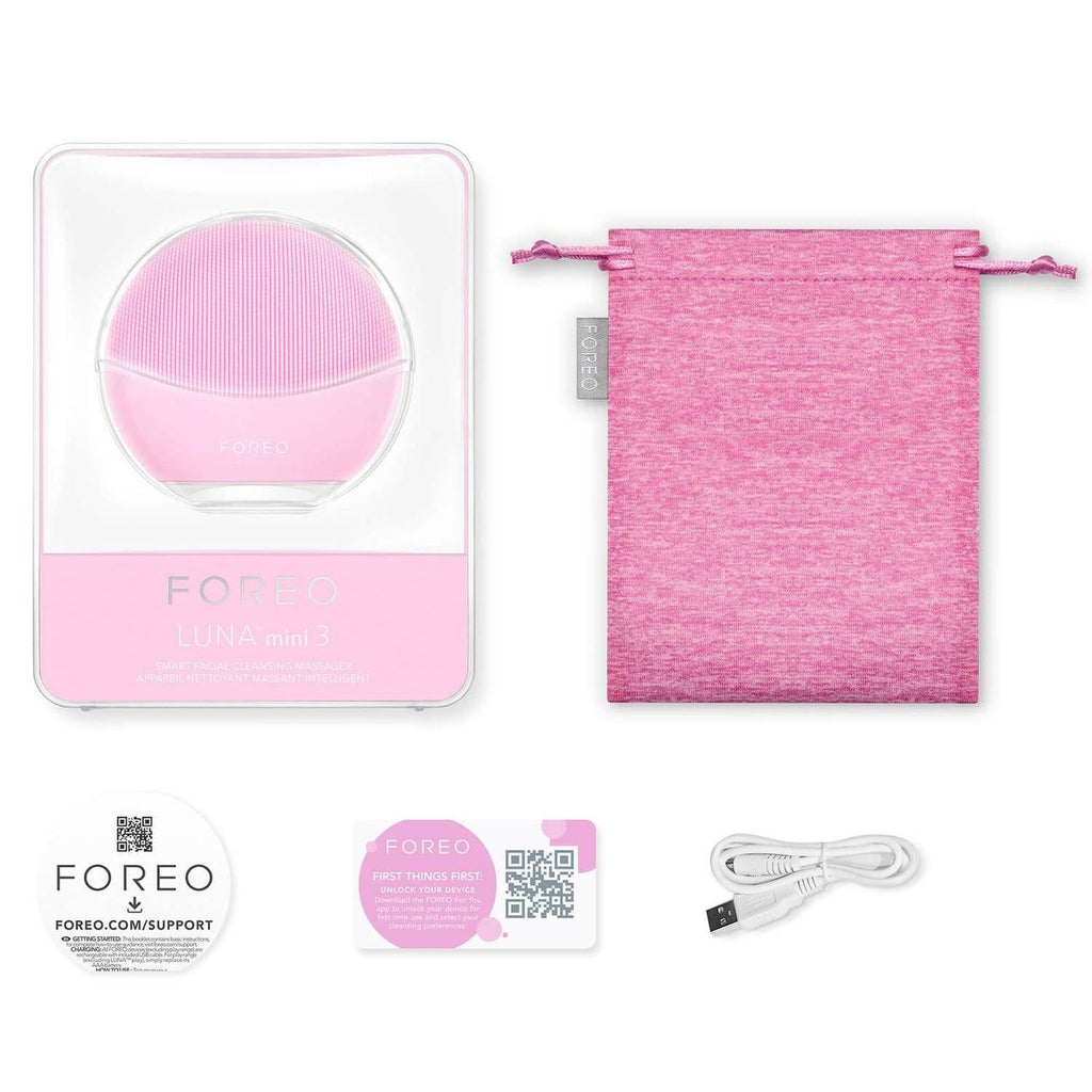 FOREO Beauty FOREO LUNA Mini 3 Dual-Sided Face Brush for All Skin Types - Pearl Pink