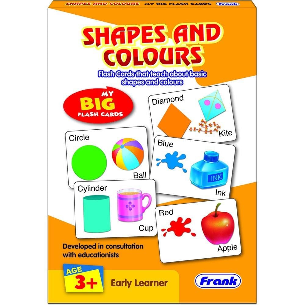 Frank Puzzle Toys Frank Puzzle Shapes And Colours Flash Cards (27pcs)