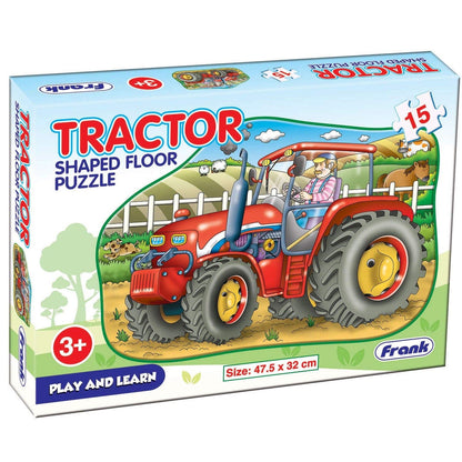 Frank Puzzle Toys Frank Puzzle Tractor Shaped Floor Puzzles (15 Pcs)