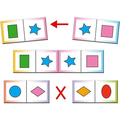 Frank Puzzle Toys Frank Puzzles Shapes and Colours Domino (28 Pcs)