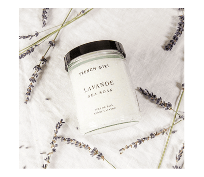 French Girl Beauty French Girl Lavande Blanche Sea Soak Soothing Bath Salts 283g